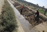 ترمیم کانالهای منطقه ویس شبکه آبیاری شمال شرق اهواز