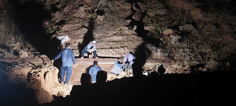 شکستگی خط لوله آبرسانی ۱۶ اینچ تاسیسات آبرسانی شهید بهنام محمدی رفع شد