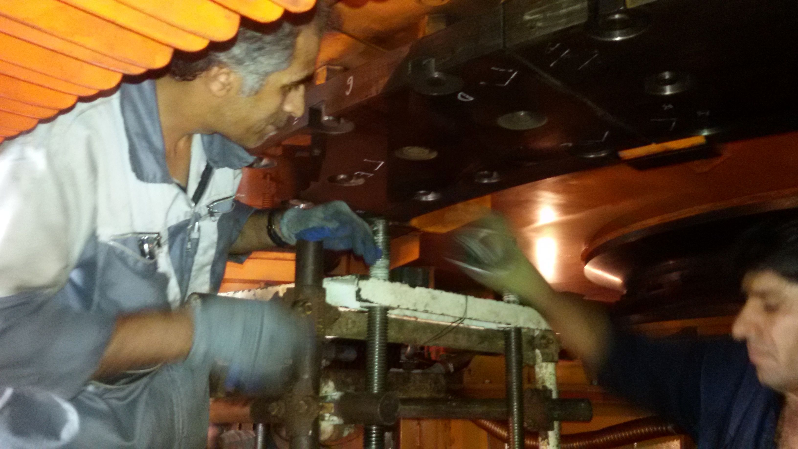 اتمام پروژه تنظیم دیسک های ترمز واحد7 نیروگاه دوم سد شهید عباسپور