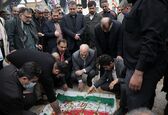 تشییع و خاکسپاری پیکر شهید گمنام در صدا و سیمای خوزستان 