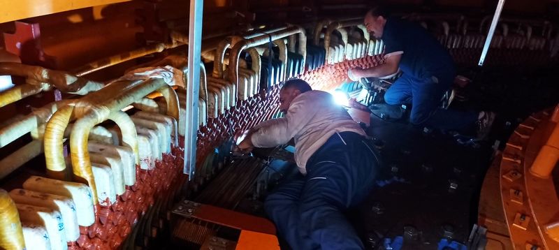 تست کرونا ویژن سیم پیچ استاتور ژنراتورها در سد مسجدسلیمان