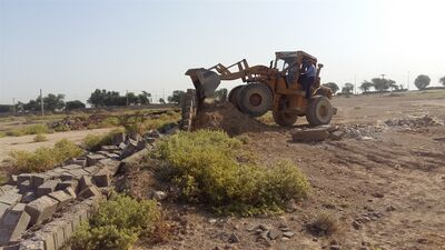 آزادسازی یک هکتار از اراضی تصرف شده، درحریم رودخانه کرخه 

