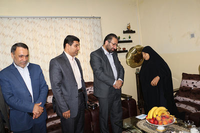 تجلیل از مادر شهید جشنی، در سد و نیروگاه دز  