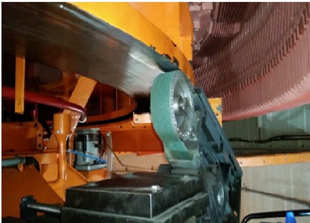  ماشینکاری رینگ ترمز ژنراتور واحد 4 نیروگاه دز انجام شد