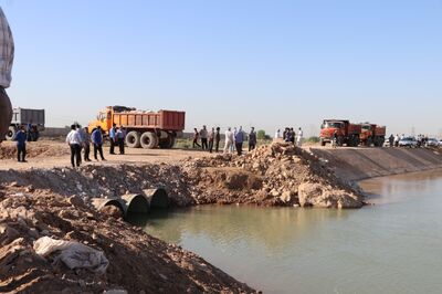 عملیات ضربتی انسداد کانال انتقال آب شهیدچمران انجام شد