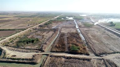 اتمام عملیات لایروبی و ترمیم دایک کانال کنترل سیلاب سد انحرافی رامشیر