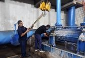 عملیات تعویض بلبرینگ پمپ صنعتی شماره ۹ در ایستگاه ۴۰ اینچ مسجدسلیمان