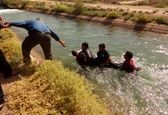 حریم بانان شبکه های آبیاری شمال خوزستان جوان موتور سوار را از مرگ حتمی نجات دادند