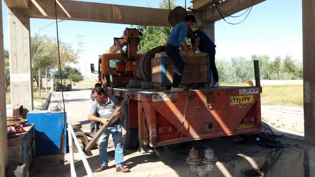 تعمیرات اساسی در ایستگاه اصلی پمپاژ شبکه آبیاری کرخه شمالی