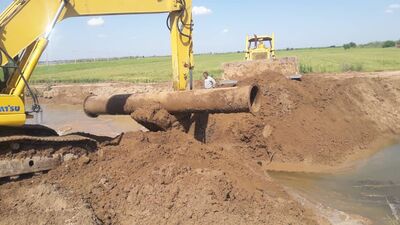  ترمیم سیل بند روستاهای جعاوله و آلبونیس 