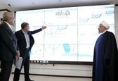 بازدید رئیس جمهور و وزیر نیرو از مرکز دیسپاچینگ سازمان آب و برق خوزستان